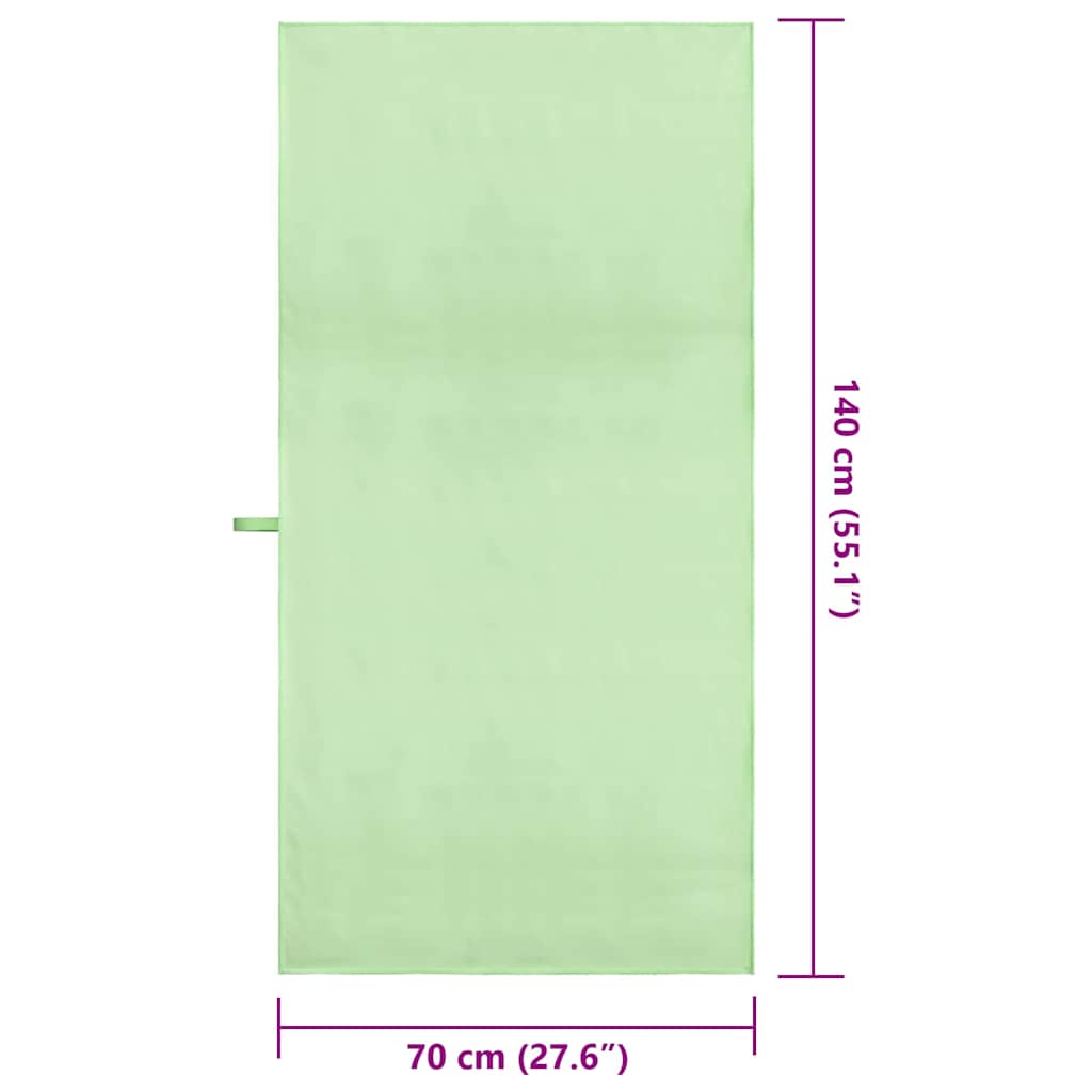 Sporthanddoeken 2 pcs Groen 140 x 70 cm Polyester en polyamide is nu te koop bij PeponiXL, paradijselijk wonen!
