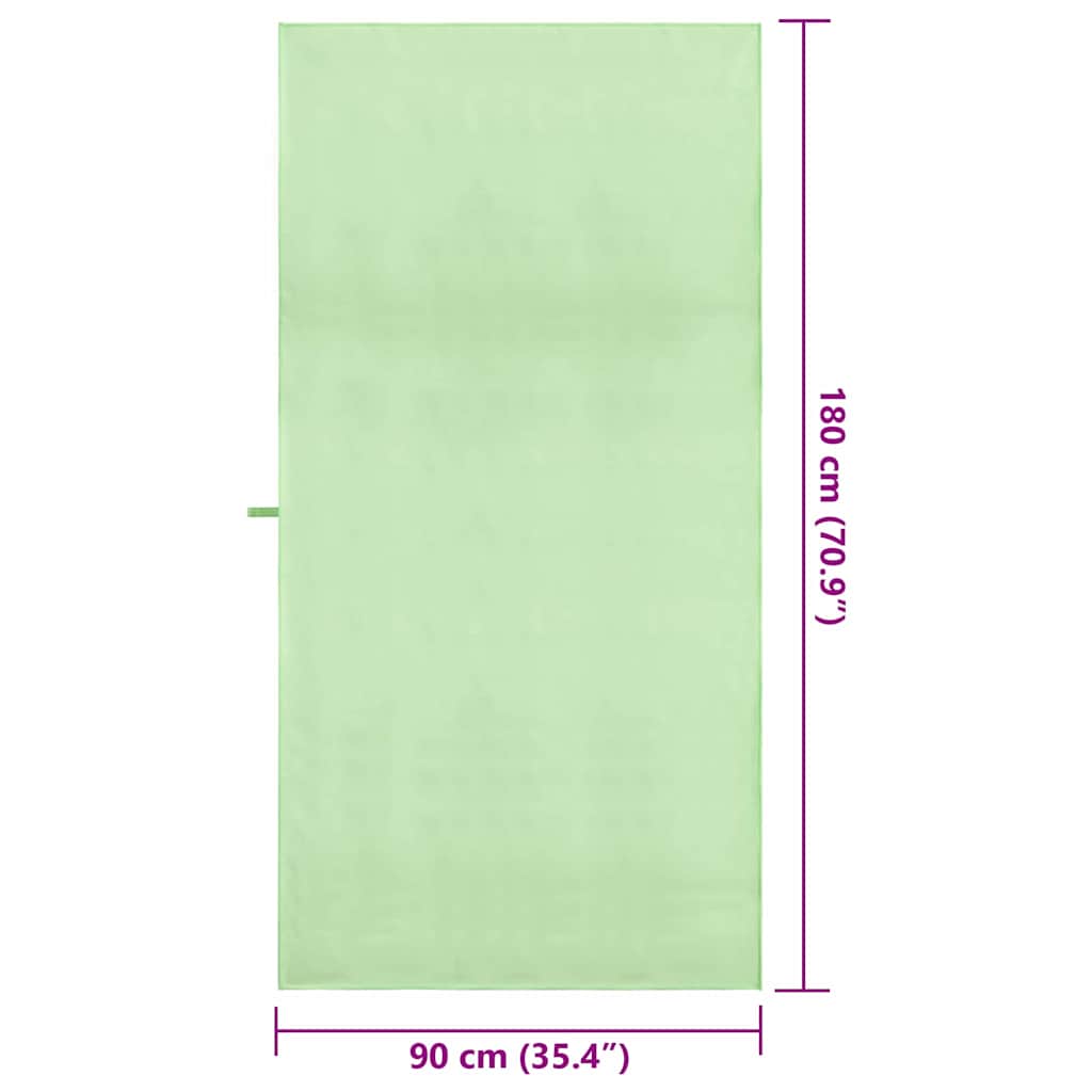 Sporthanddoeken 2 pcs Groen 180 x 90 cm Polyester en polyamide is nu te koop bij PeponiXL, paradijselijk wonen!