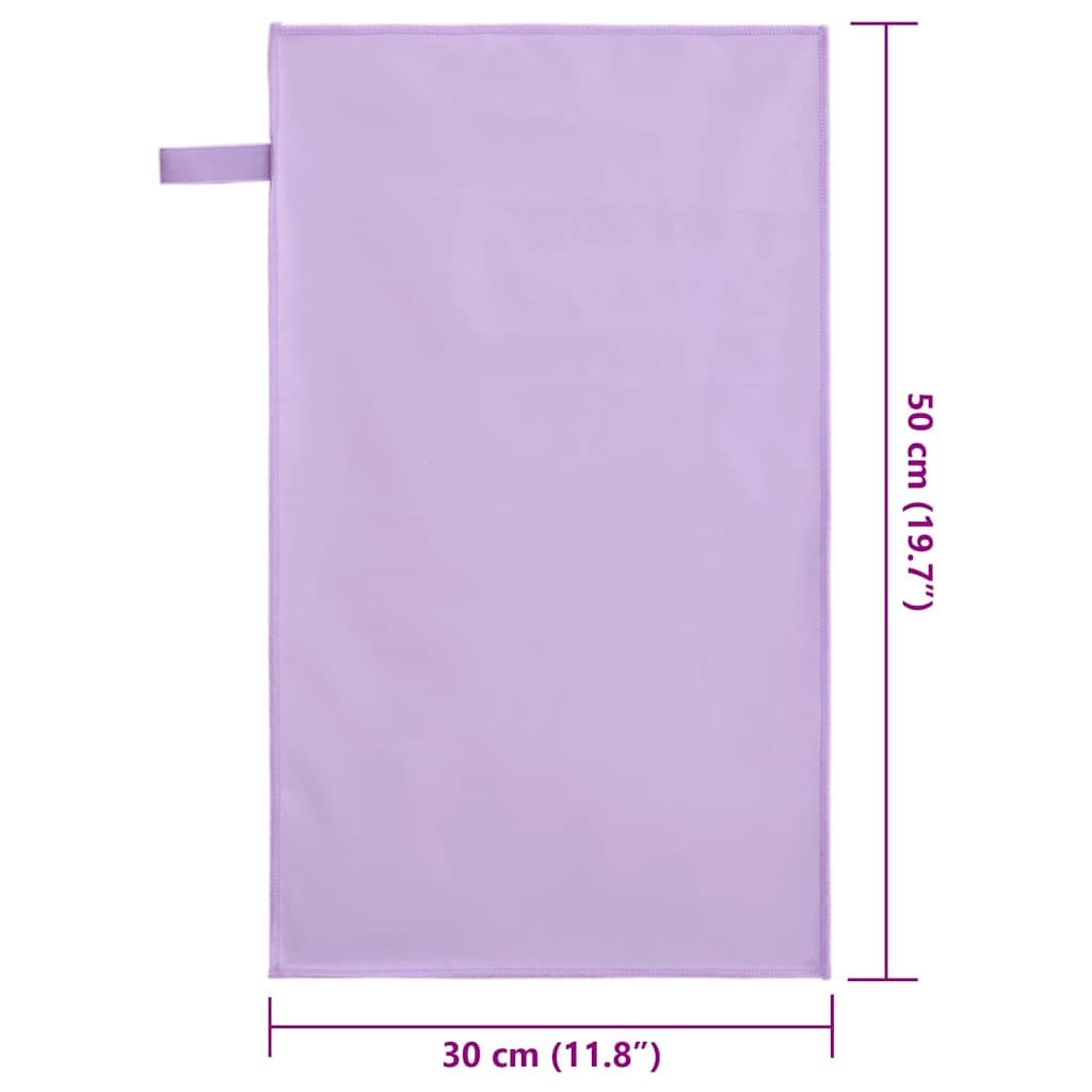 Sporthanddoeken 2 pcs Paars 50 x 30 cm Polyester en polyamide is nu te koop bij PeponiXL, paradijselijk wonen!