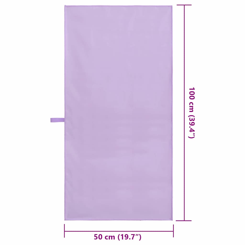 Sporthanddoeken 2 pcs Paars 100 x 50 cm Polyester en polyamide is nu te koop bij PeponiXL, paradijselijk wonen!