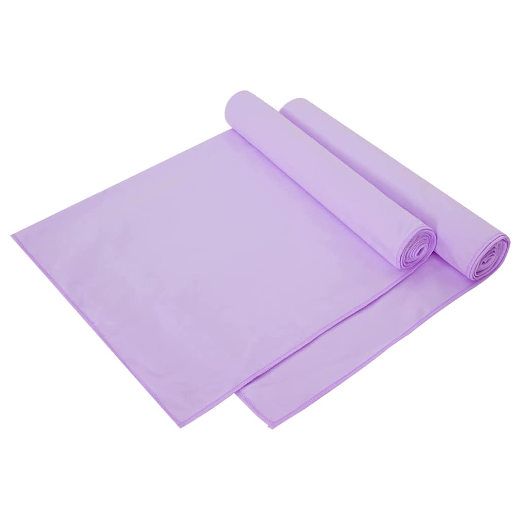 Sporthanddoeken 2 pcs Paars 140 x 70 cm Polyester en polyamide is nu te koop bij PeponiXL, paradijselijk wonen!