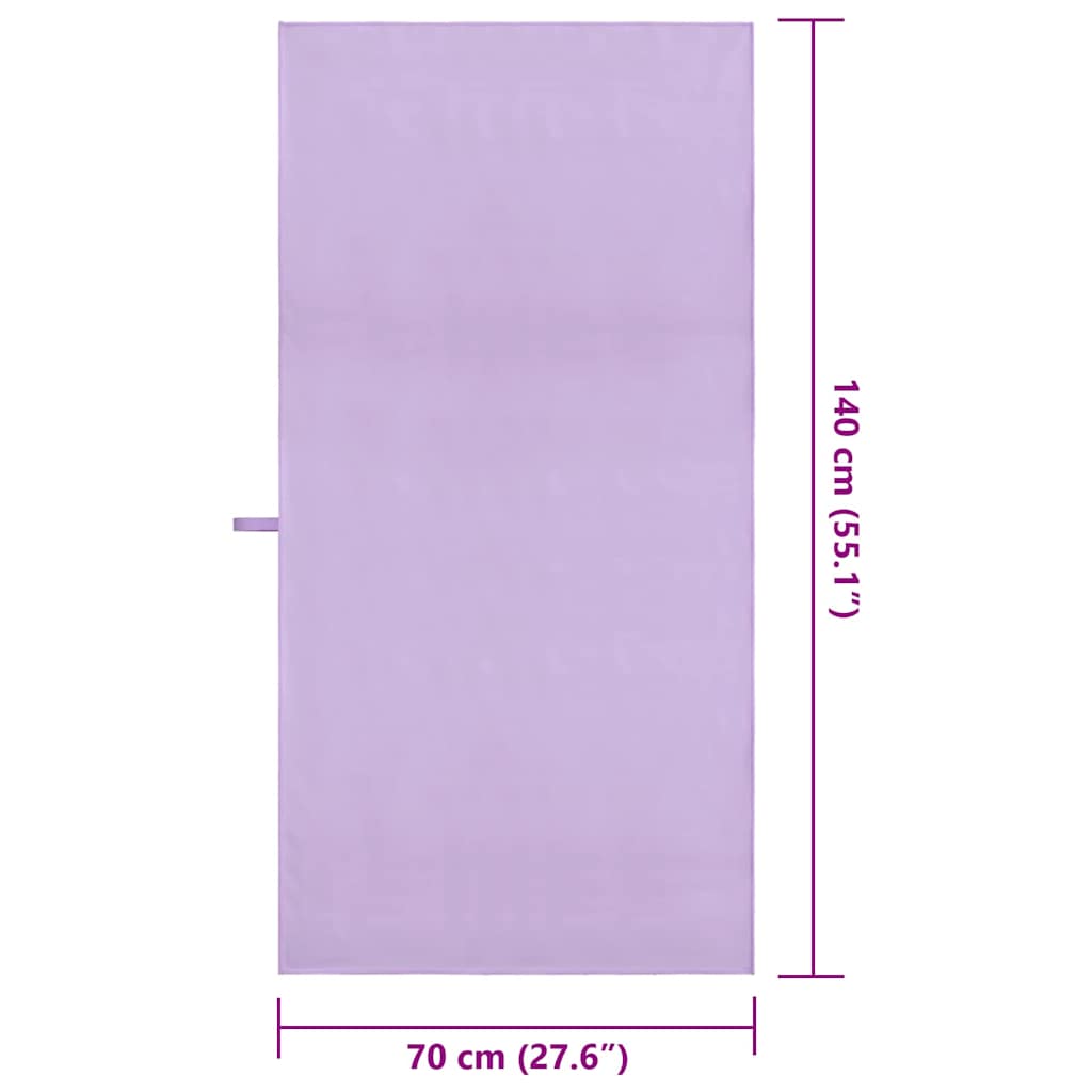 Sporthanddoeken 2 pcs Paars 140 x 70 cm Polyester en polyamide is nu te koop bij PeponiXL, paradijselijk wonen!