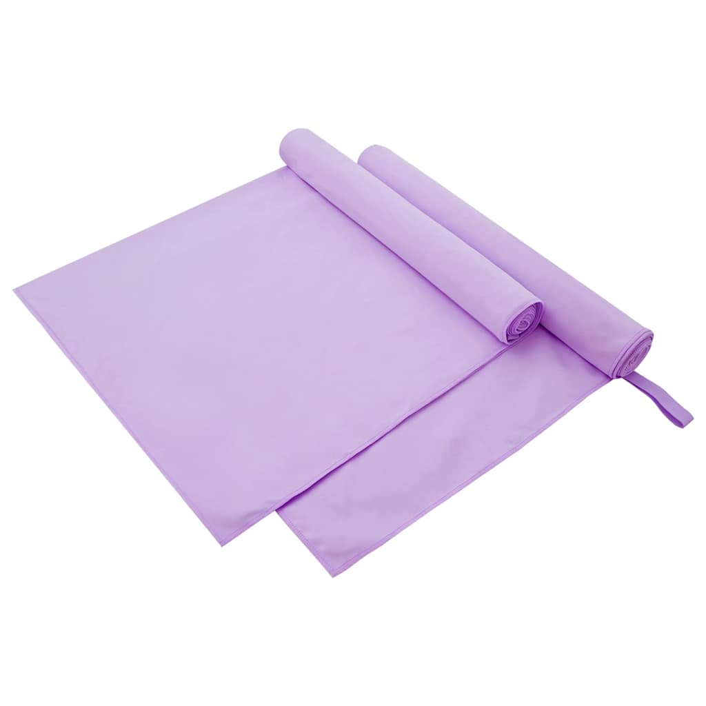 Sporthanddoeken 2 pcs Paars 180 x 90 cm Polyester en polyamide is nu te koop bij PeponiXL, paradijselijk wonen!