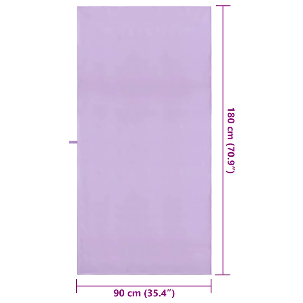 Sporthanddoeken 2 pcs Paars 180 x 90 cm Polyester en polyamide is nu te koop bij PeponiXL, paradijselijk wonen!