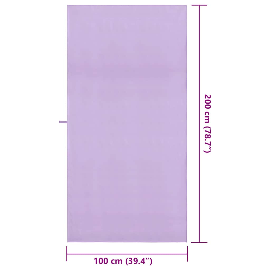 Sporthanddoeken 2 pcs Paars 200 x 100 cm Polyester en polyamide is nu te koop bij PeponiXL, paradijselijk wonen!