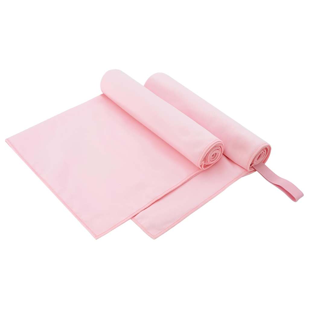 Sporthanddoeken 2 pcs Roze 100 x 50 cm Polyester en polyamide is nu te koop bij PeponiXL, paradijselijk wonen!