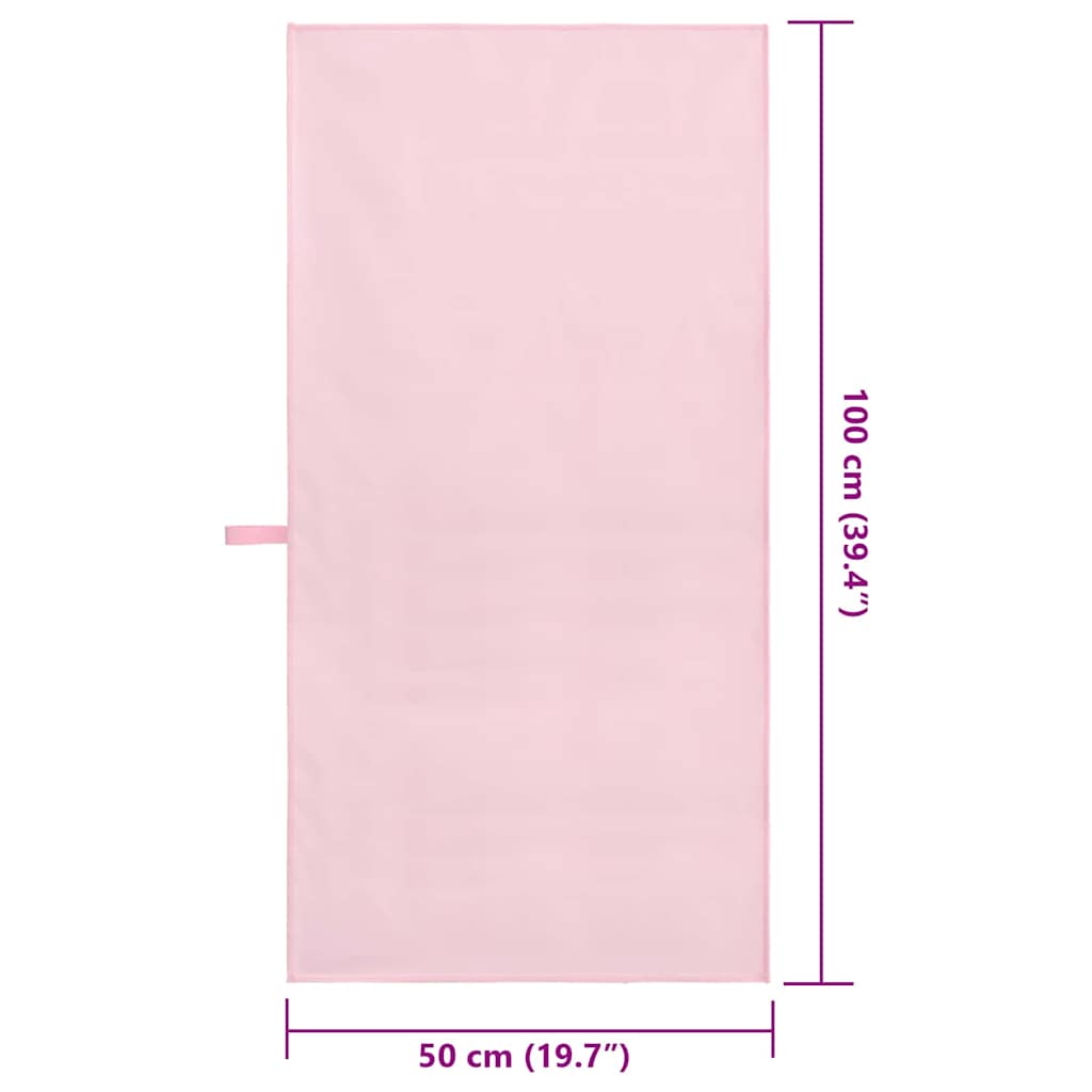 Sporthanddoeken 2 pcs Roze 100 x 50 cm Polyester en polyamide is nu te koop bij PeponiXL, paradijselijk wonen!