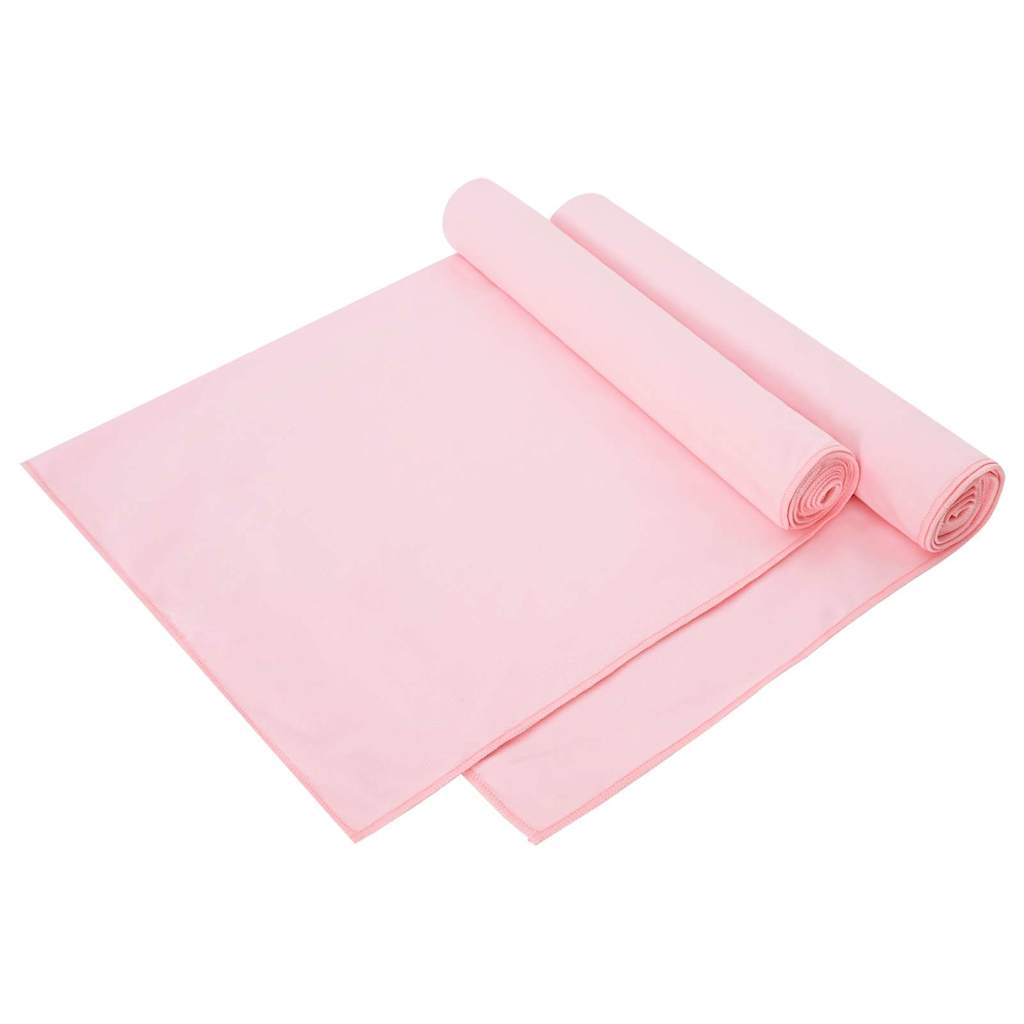Sporthanddoeken 2 pcs Roze 140 x 70 cm Polyester en polyamide is nu te koop bij PeponiXL, paradijselijk wonen!