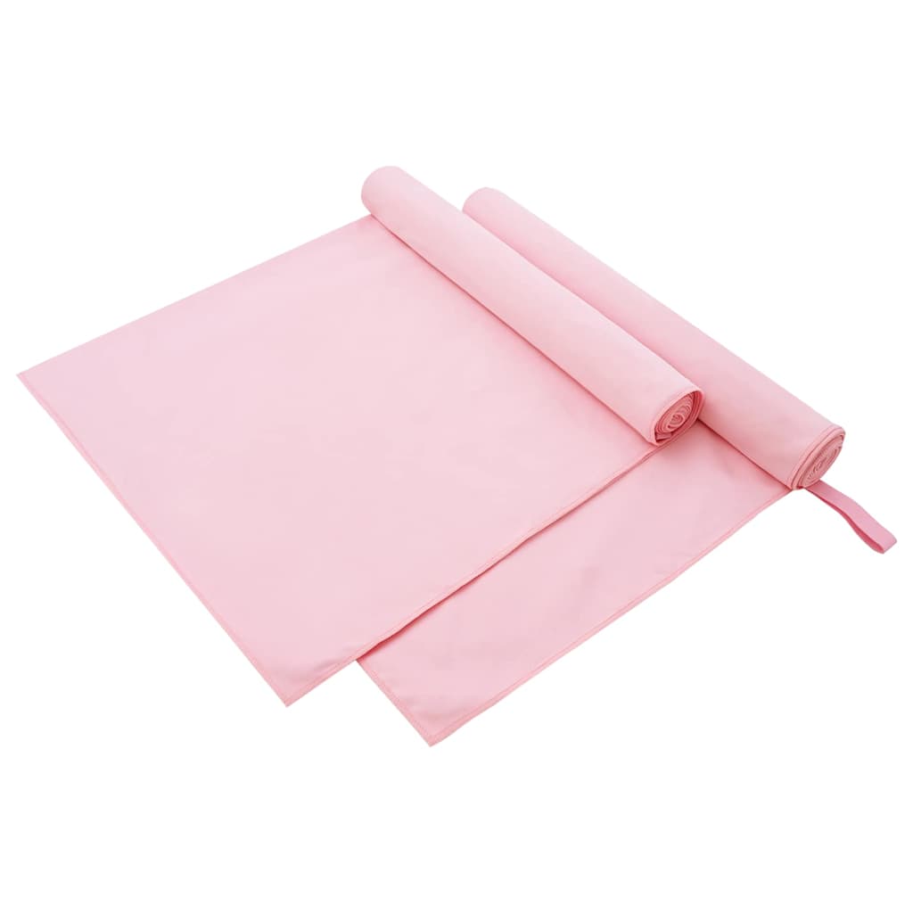 Sporthanddoeken 2 pcs Roze 180 x 90 cm Polyester en polyamide is nu te koop bij PeponiXL, paradijselijk wonen!
