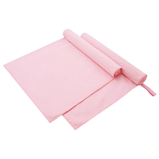 Sporthanddoeken 2 pcs Roze 180 x 90 cm Polyester en polyamide is nu te koop bij PeponiXL, paradijselijk wonen!