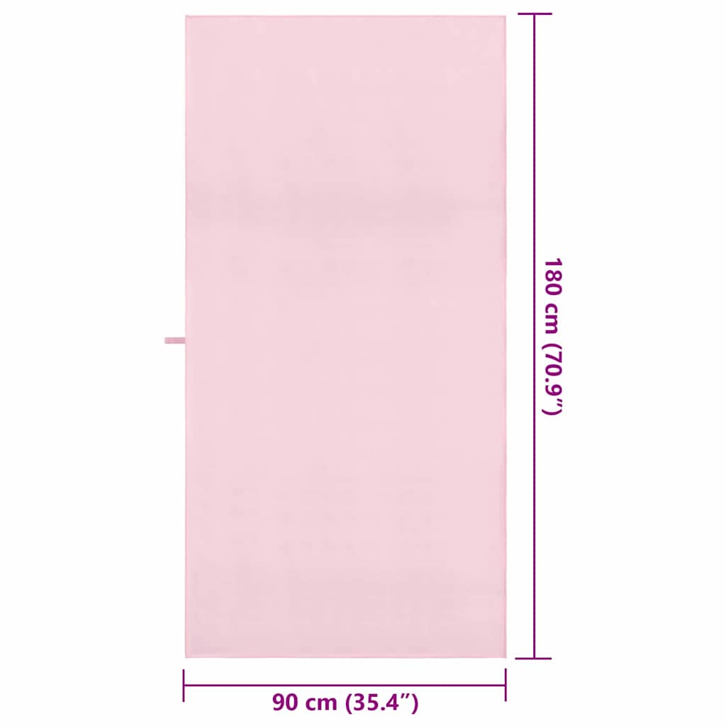 Sporthanddoeken 2 pcs Roze 180 x 90 cm Polyester en polyamide is nu te koop bij PeponiXL, paradijselijk wonen!