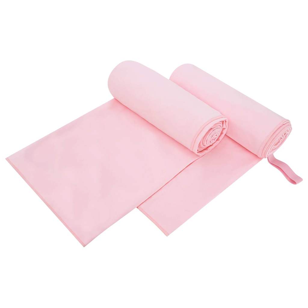 Sporthanddoeken 2 pcs Roze 200 x 100 cm Polyester en polyamide is nu te koop bij PeponiXL, paradijselijk wonen!