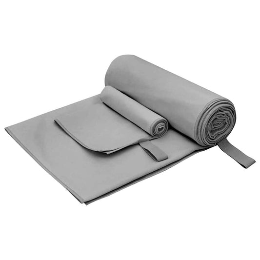 Set van Sporthanddoeken 2 pcs Donkergrijs Stof is nu te koop bij PeponiXL, paradijselijk wonen!
