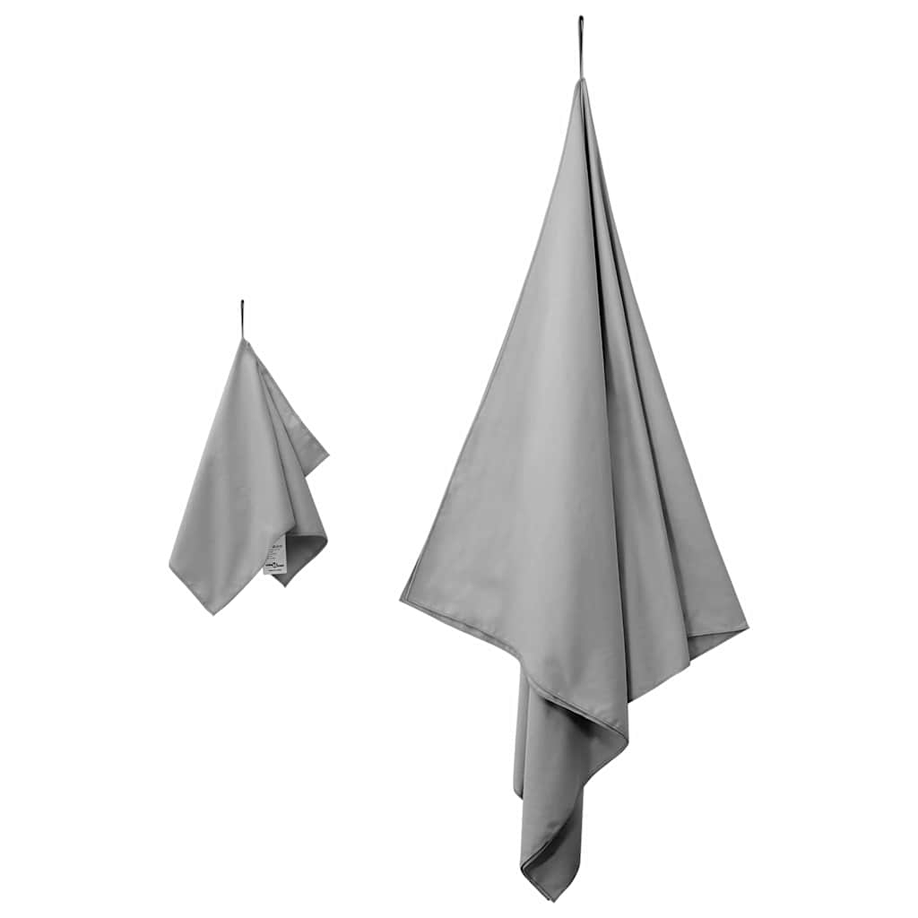 Set van Sporthanddoeken 2 pcs Donkergrijs Stof is nu te koop bij PeponiXL, paradijselijk wonen!