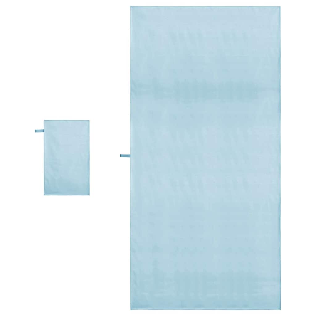 Set van Sporthanddoeken 2 pcs Blauw Stof is nu te koop bij PeponiXL, paradijselijk wonen!