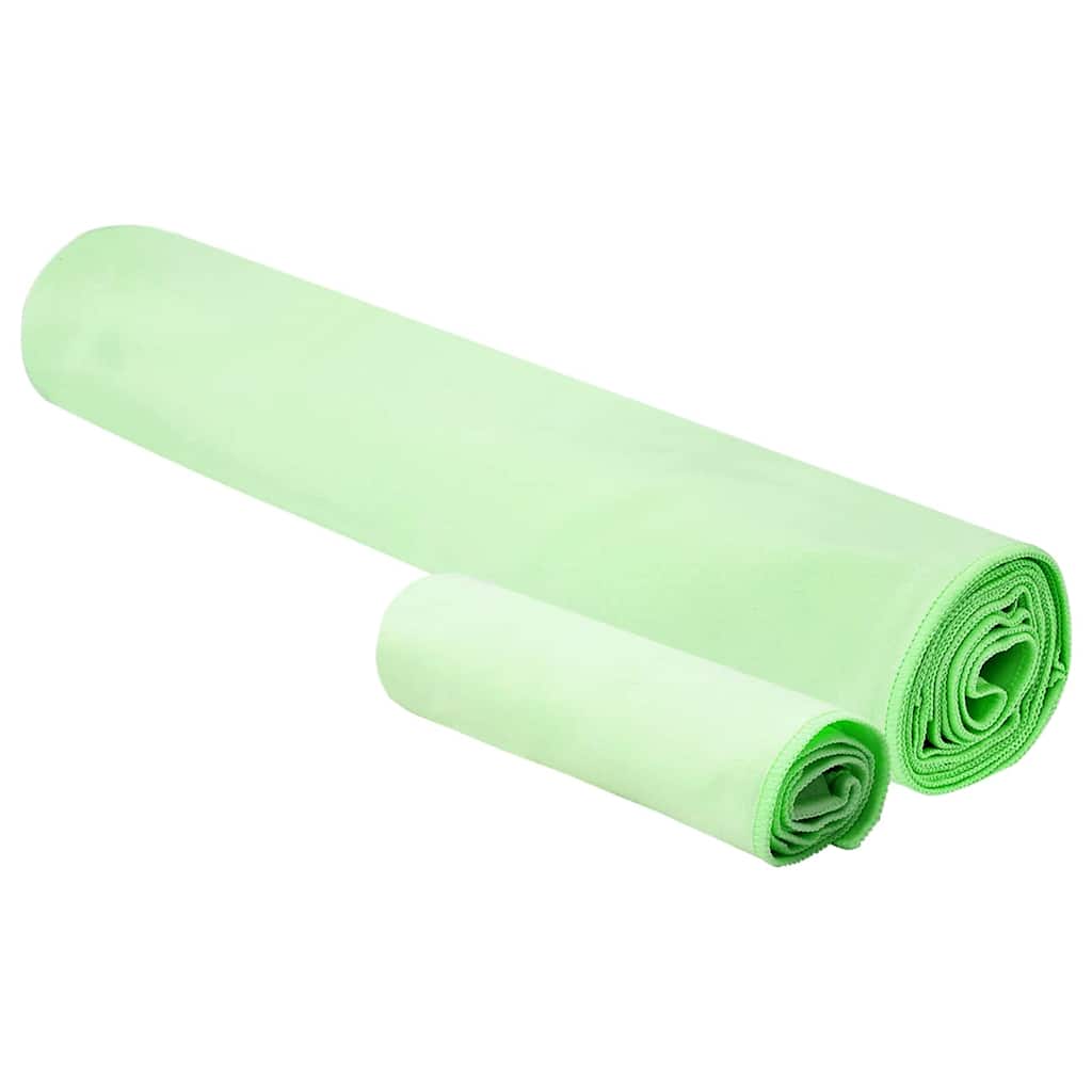 Set van Sporthanddoeken 2 pcs Groen Stof is nu te koop bij PeponiXL, paradijselijk wonen!