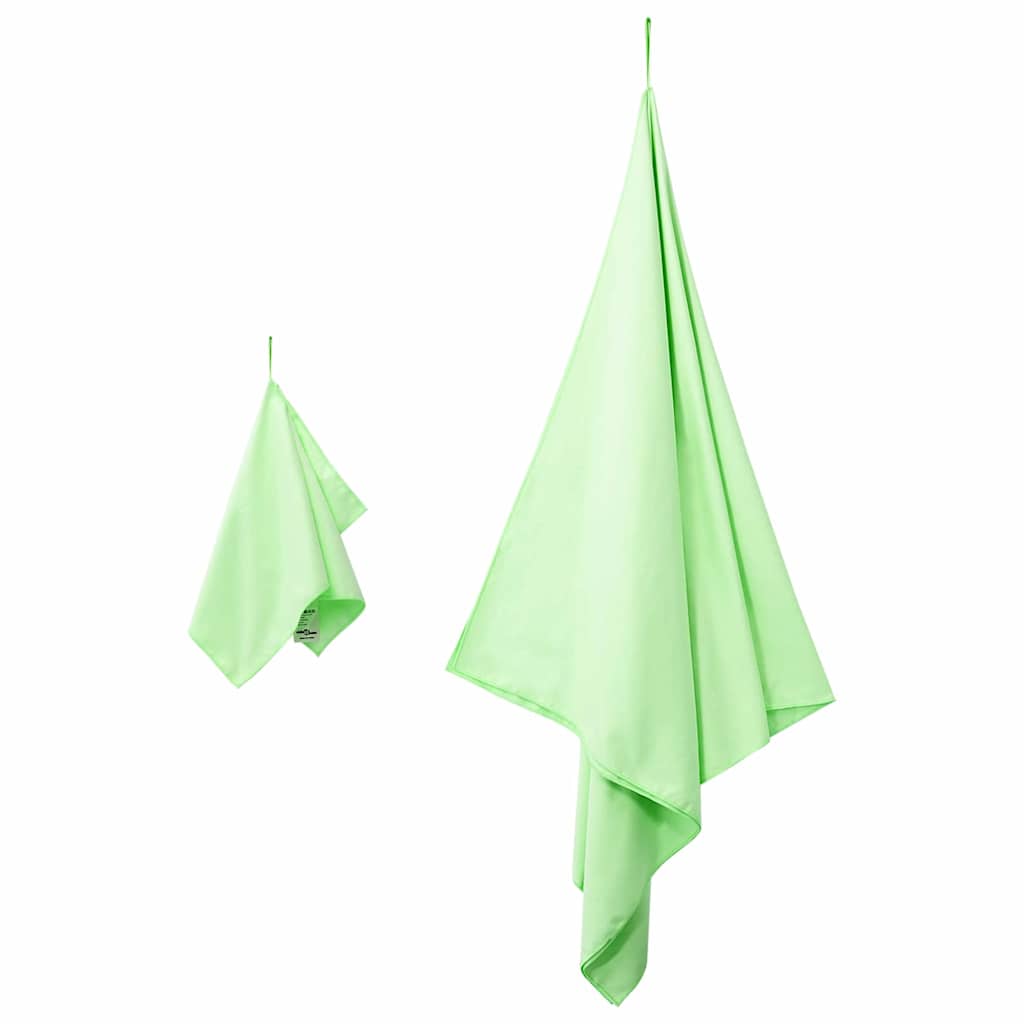 Set van Sporthanddoeken 2 pcs Groen Stof is nu te koop bij PeponiXL, paradijselijk wonen!