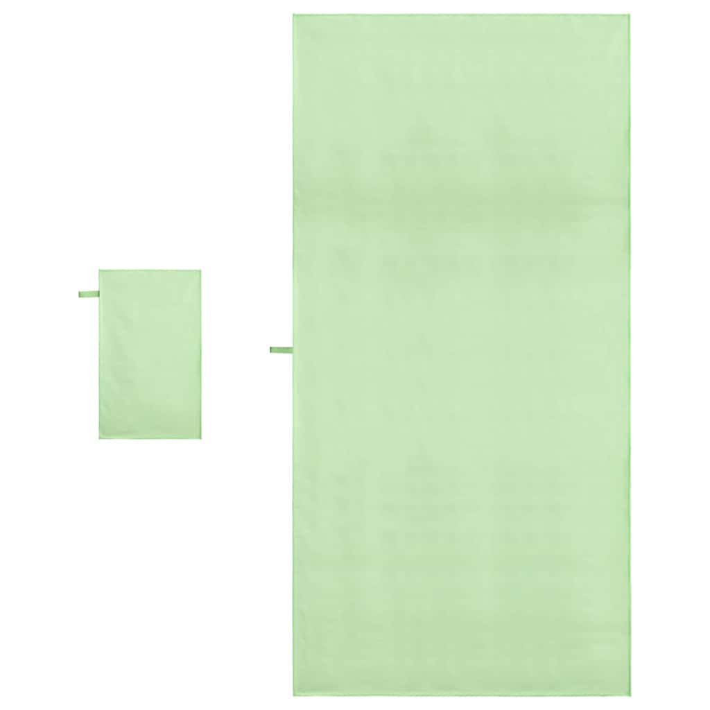 Set van Sporthanddoeken 2 pcs Groen Stof is nu te koop bij PeponiXL, paradijselijk wonen!