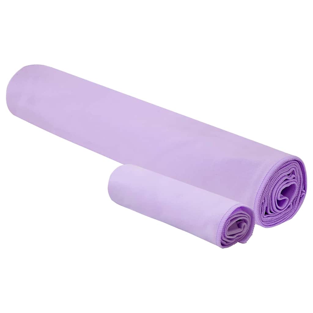 Set van Sporthanddoeken 2 pcs Paars Stof is nu te koop bij PeponiXL, paradijselijk wonen!