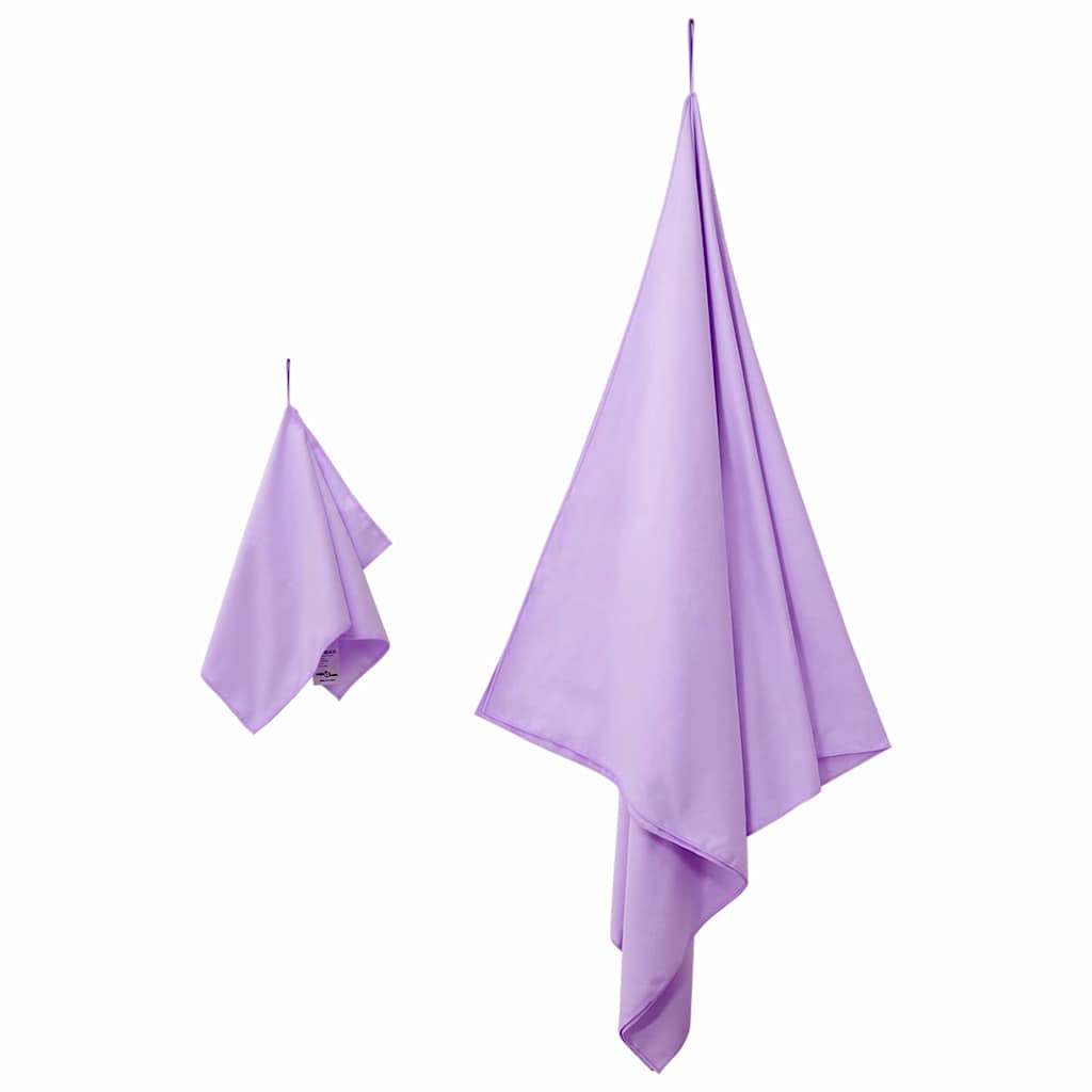 Set van Sporthanddoeken 2 pcs Paars Stof is nu te koop bij PeponiXL, paradijselijk wonen!