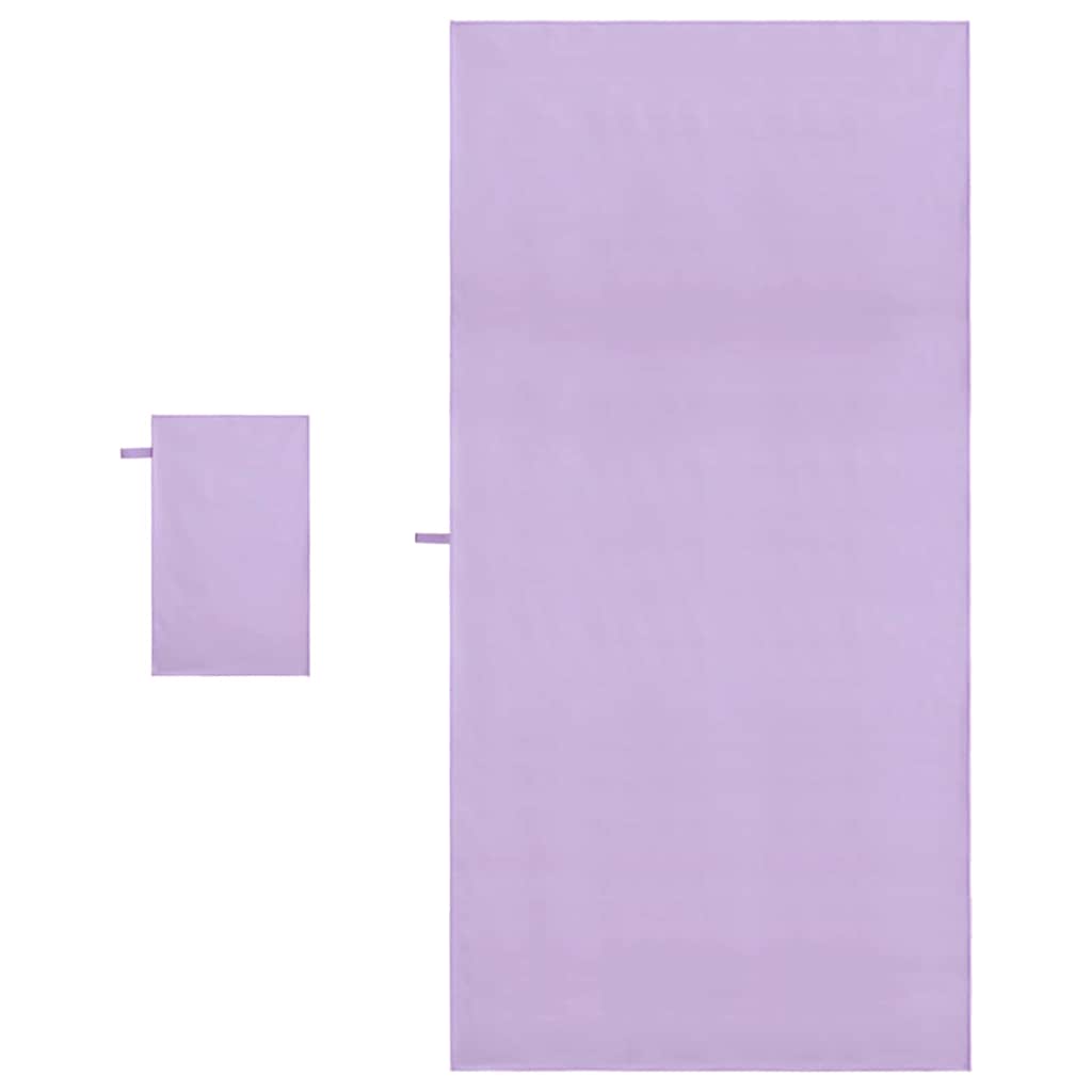 Set van Sporthanddoeken 2 pcs Paars Stof is nu te koop bij PeponiXL, paradijselijk wonen!
