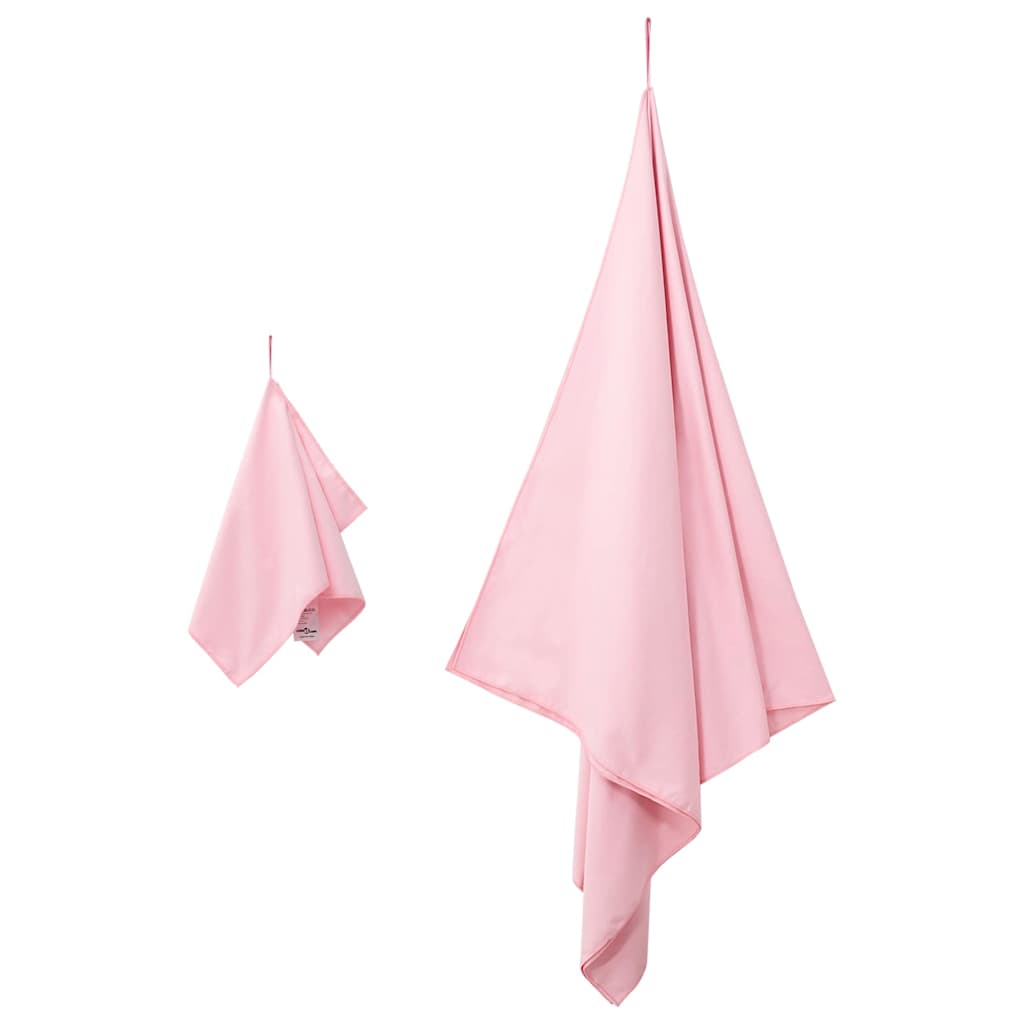 Set van Sporthanddoeken 2 pcs Roze Stof is nu te koop bij PeponiXL, paradijselijk wonen!