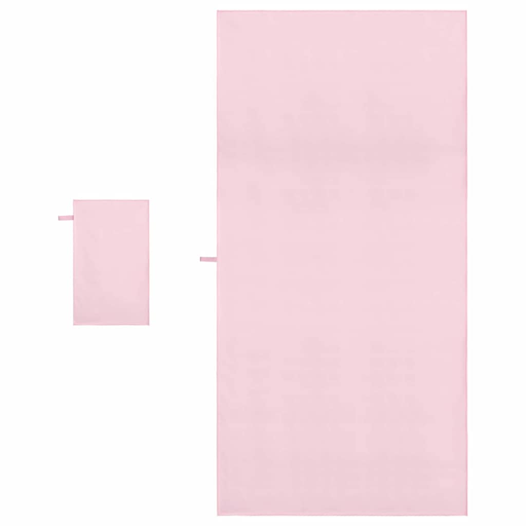 Set van Sporthanddoeken 2 pcs Roze Stof is nu te koop bij PeponiXL, paradijselijk wonen!