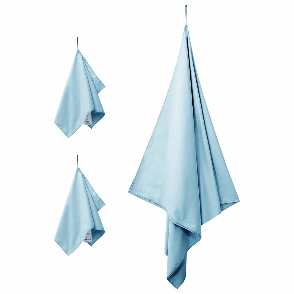 Set van Sporthanddoeken 3 pcs Blauw Polyester en Polyamide is nu te koop bij PeponiXL, paradijselijk wonen!