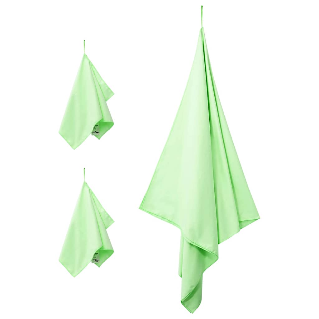 Set van Sporthanddoeken 3 pcs Groen Polyester en Polyamide is nu te koop bij PeponiXL, paradijselijk wonen!