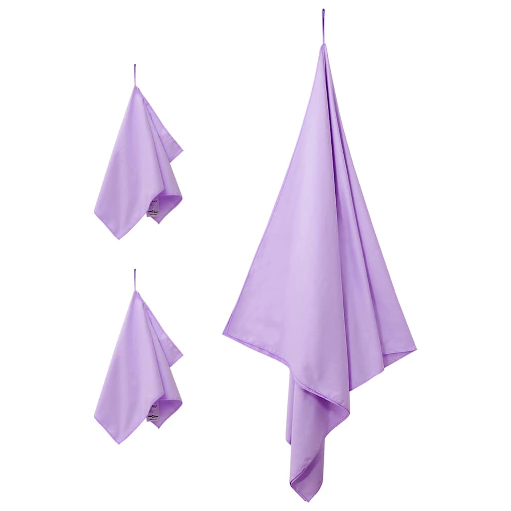 Set van Sporthanddoeken 3 pcs Paars Polyester en Polyamide is nu te koop bij PeponiXL, paradijselijk wonen!