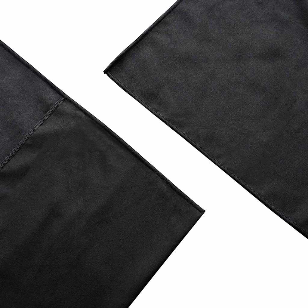 Buiten Stoel Handdoeken 2 pcs Zwart 130 x 60 cm is nu te koop bij PeponiXL, paradijselijk wonen!