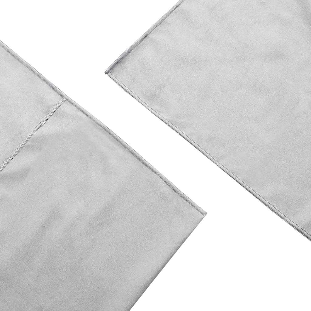 Buiten Stoel Handdoeken 2 pcs Grijs 130 x 60 cm is nu te koop bij PeponiXL, paradijselijk wonen!