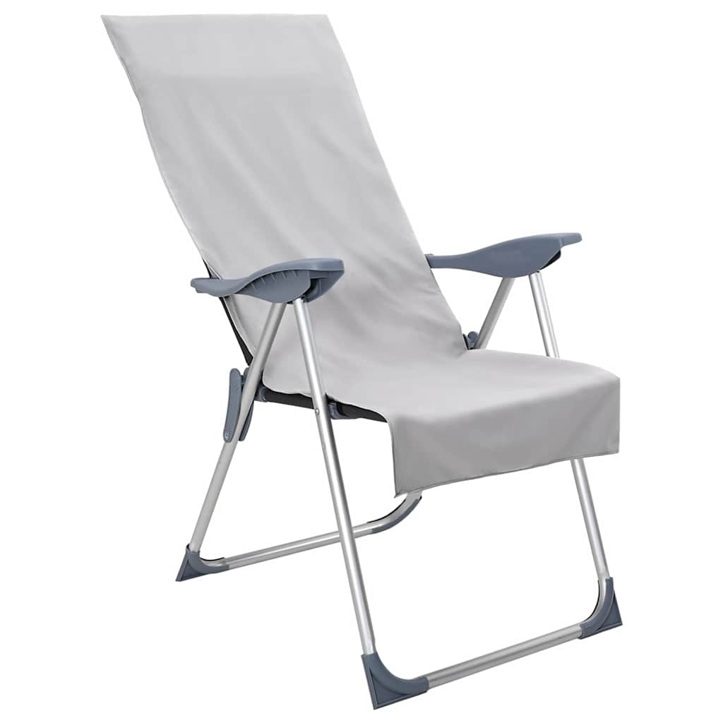 Buiten Stoel Handdoeken 2 pcs Grijs 130 x 60 cm is nu te koop bij PeponiXL, paradijselijk wonen!