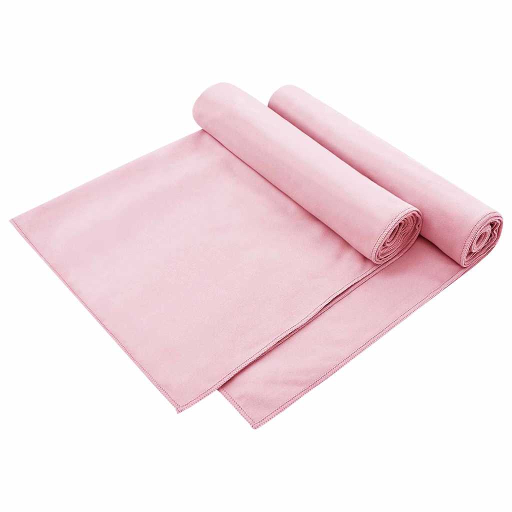 Buiten Stoel Handdoeken 2 pcs Roze 130 x 60 cm is nu te koop bij PeponiXL, paradijselijk wonen!