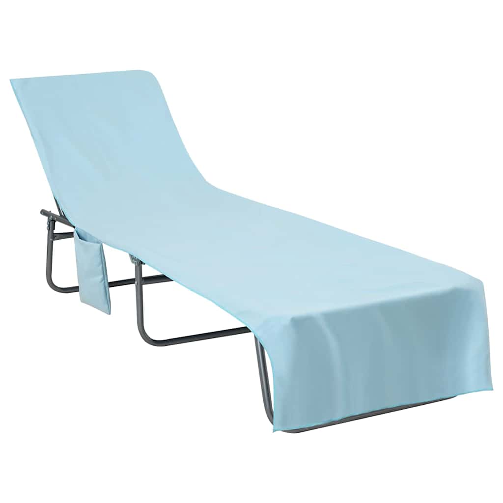 Ligbedhanddoeken 2 pcs Blauw 210 x 75 cm Polyester en Polyamide is nu te koop bij PeponiXL, paradijselijk wonen!