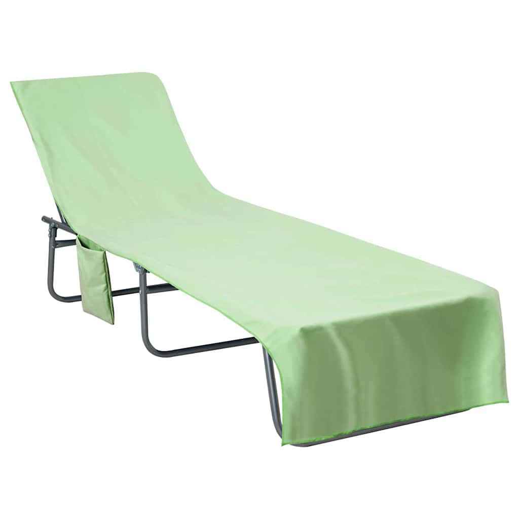 Ligbedhanddoeken 2 pcs Groen 210 x 75 cm Polyester en Polyamide is nu te koop bij PeponiXL, paradijselijk wonen!