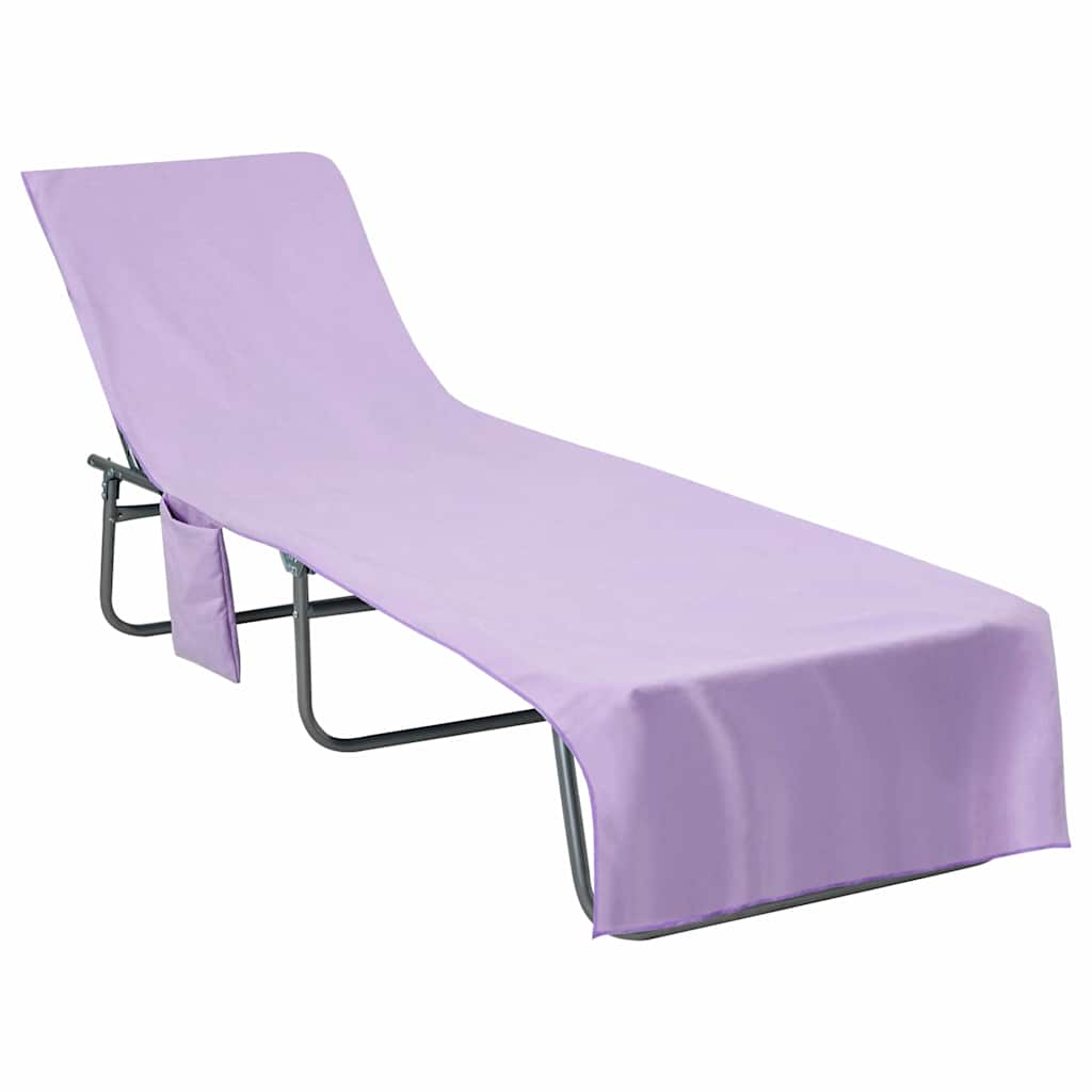 Ligbedhanddoeken 2 pcs Paars 210 x 75 cm Polyester en Polyamide is nu te koop bij PeponiXL, paradijselijk wonen!