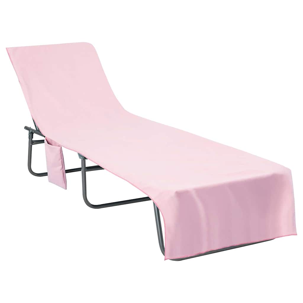 Ligbedhanddoeken 2 pcs Roze 210 x 75 cm Polyester en Polyamide is nu te koop bij PeponiXL, paradijselijk wonen!
