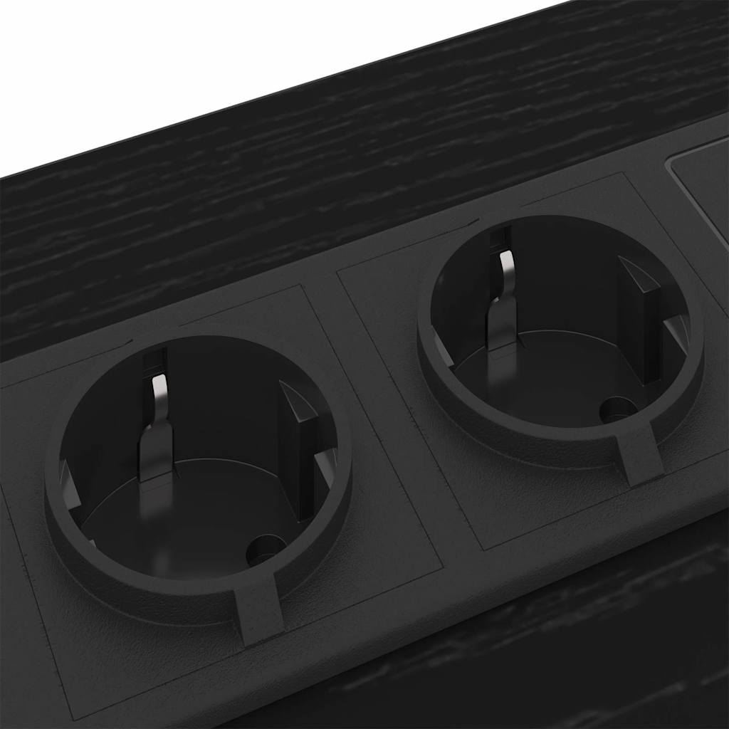 Nachtkastje met lade Zwart Eiken 30 x 48 x 61 cm Bewerkt hout is nu te koop bij PeponiXL, paradijselijk wonen!