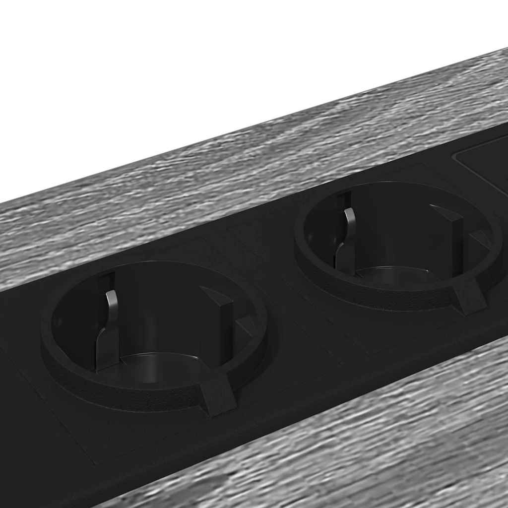 Nachtkastje 2 pcs Grijs Sonoma 42 x 41 x 56 cm Bewerkt hout is nu te koop bij PeponiXL, paradijselijk wonen!