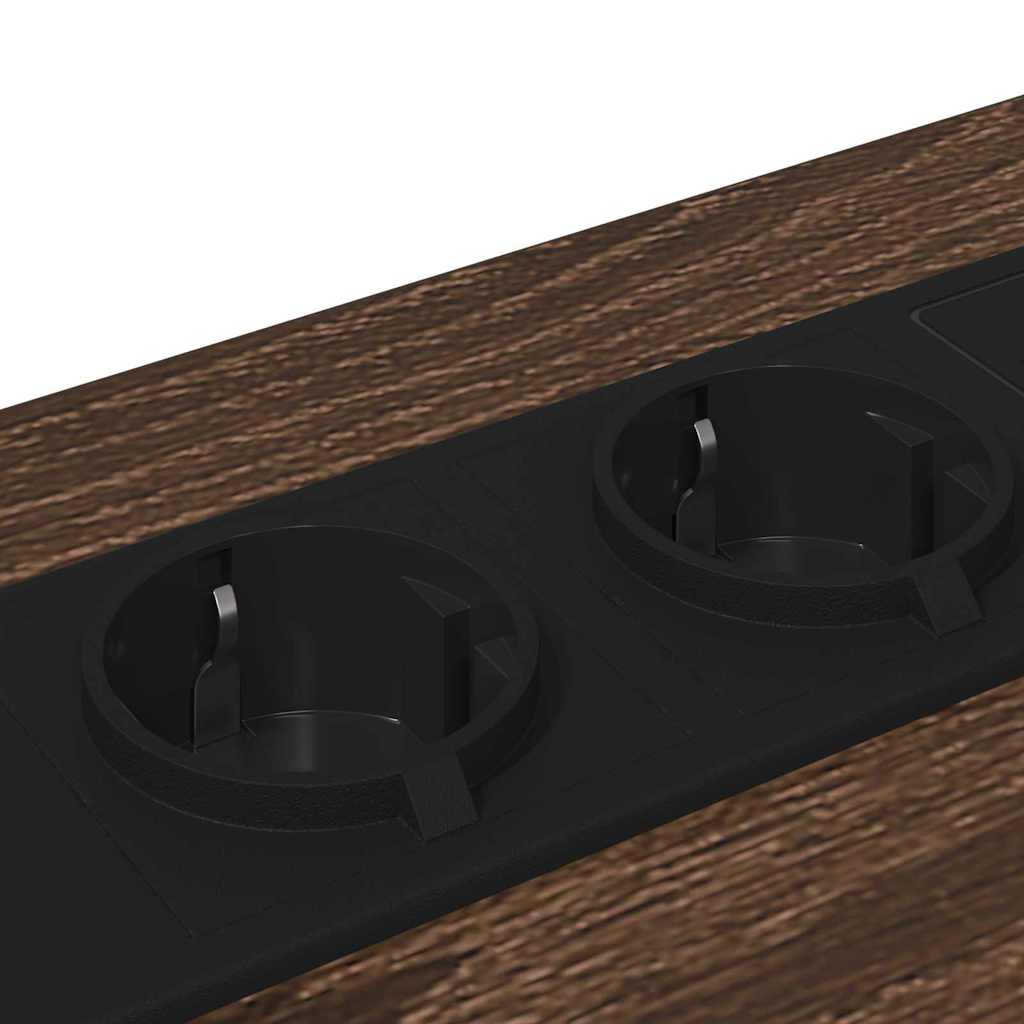 Nachtkastje met lade Bruin Eiken 42 x 41 x 56 cm Bewerkt hout is nu te koop bij PeponiXL, paradijselijk wonen!