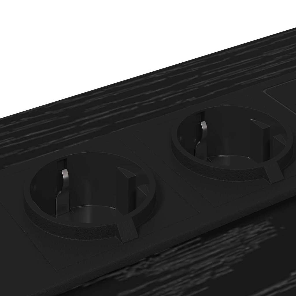 Nachtkastje met lade Zwart Eiken 40 x 31 x 60 cm Bewerkt hout is nu te koop bij PeponiXL, paradijselijk wonen!