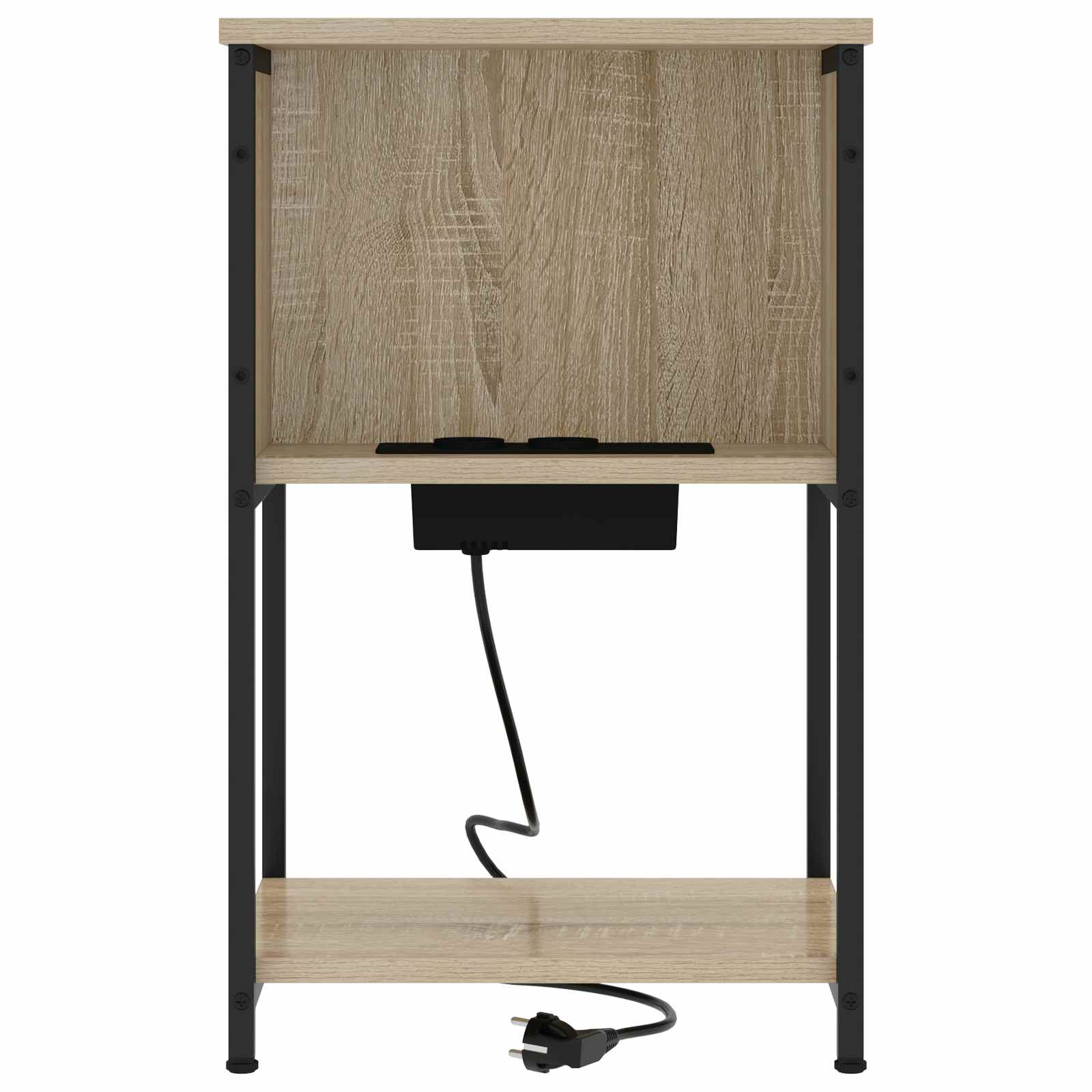 Nachtkastje 2 pcs Sonoma Eiken 38 x 31 x 61 cm Bewerkt hout is nu te koop bij PeponiXL, paradijselijk wonen!