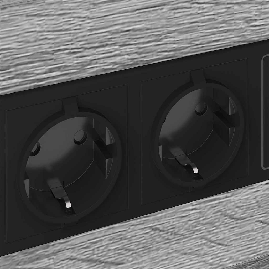 Nachtkastje 2 pcs Grijs Sonoma 40 x 31 x 60 cm Bewerkt hout is nu te koop bij PeponiXL, paradijselijk wonen!