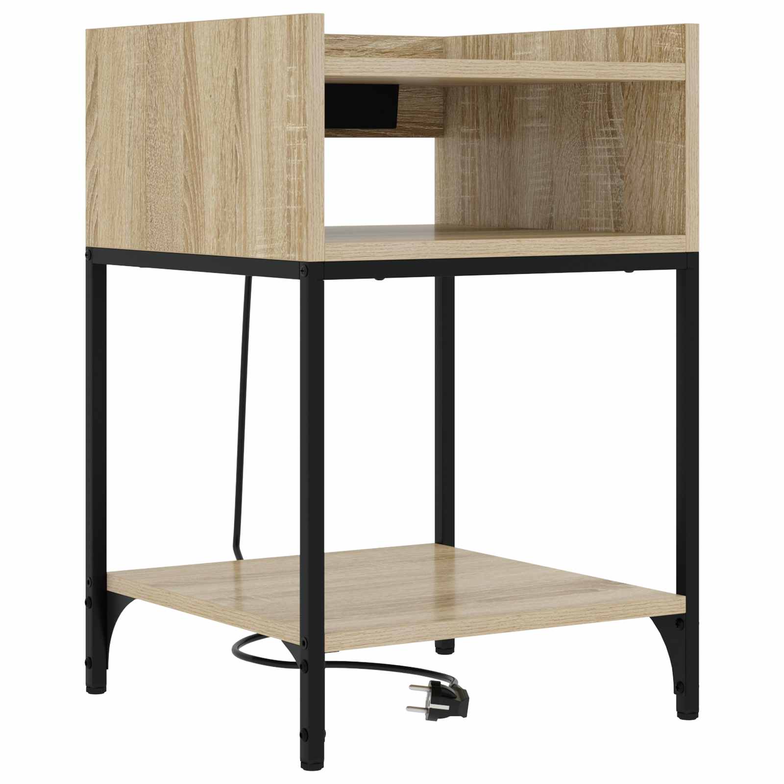 Nachtkastje 2 pcs Sonoma Eiken 40 x 40 x 61 cm Bewerkt hout is nu te koop bij PeponiXL, paradijselijk wonen!