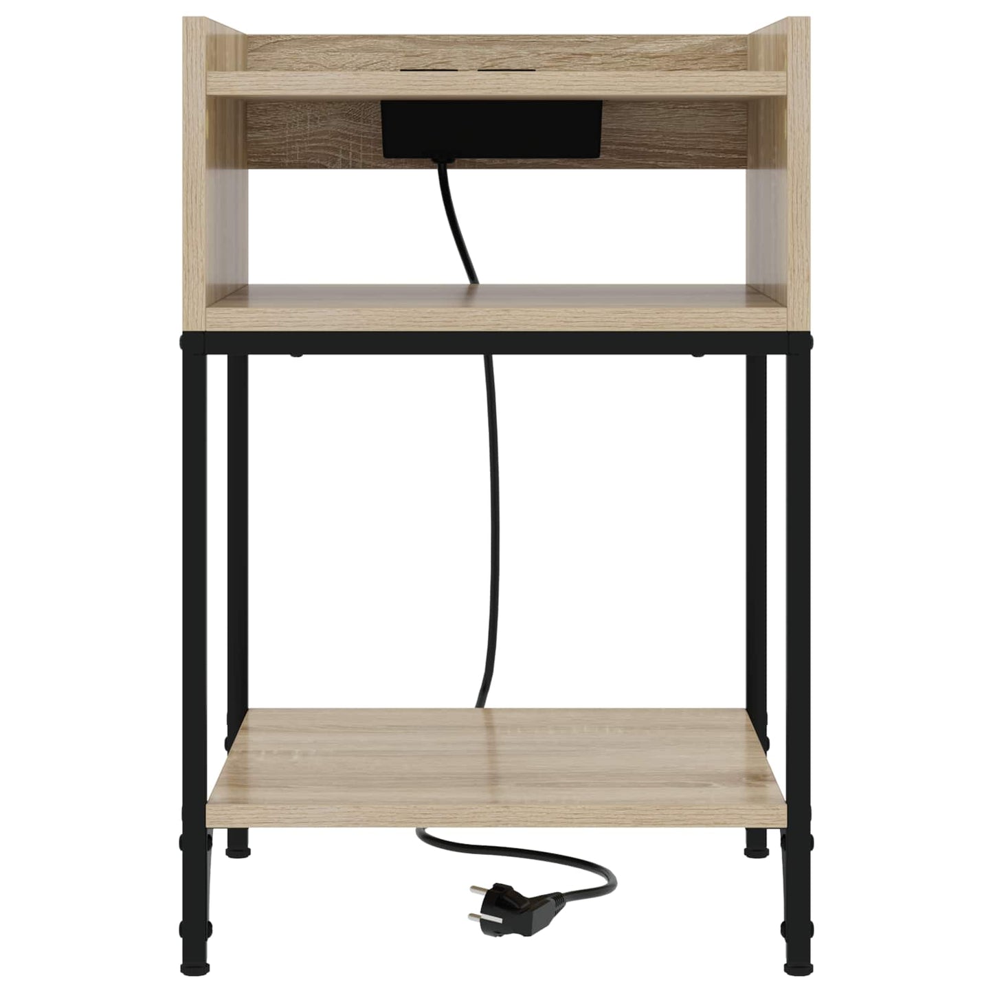 Nachtkastje 2 pcs Sonoma Eiken 40 x 40 x 61 cm Bewerkt hout is nu te koop bij PeponiXL, paradijselijk wonen!