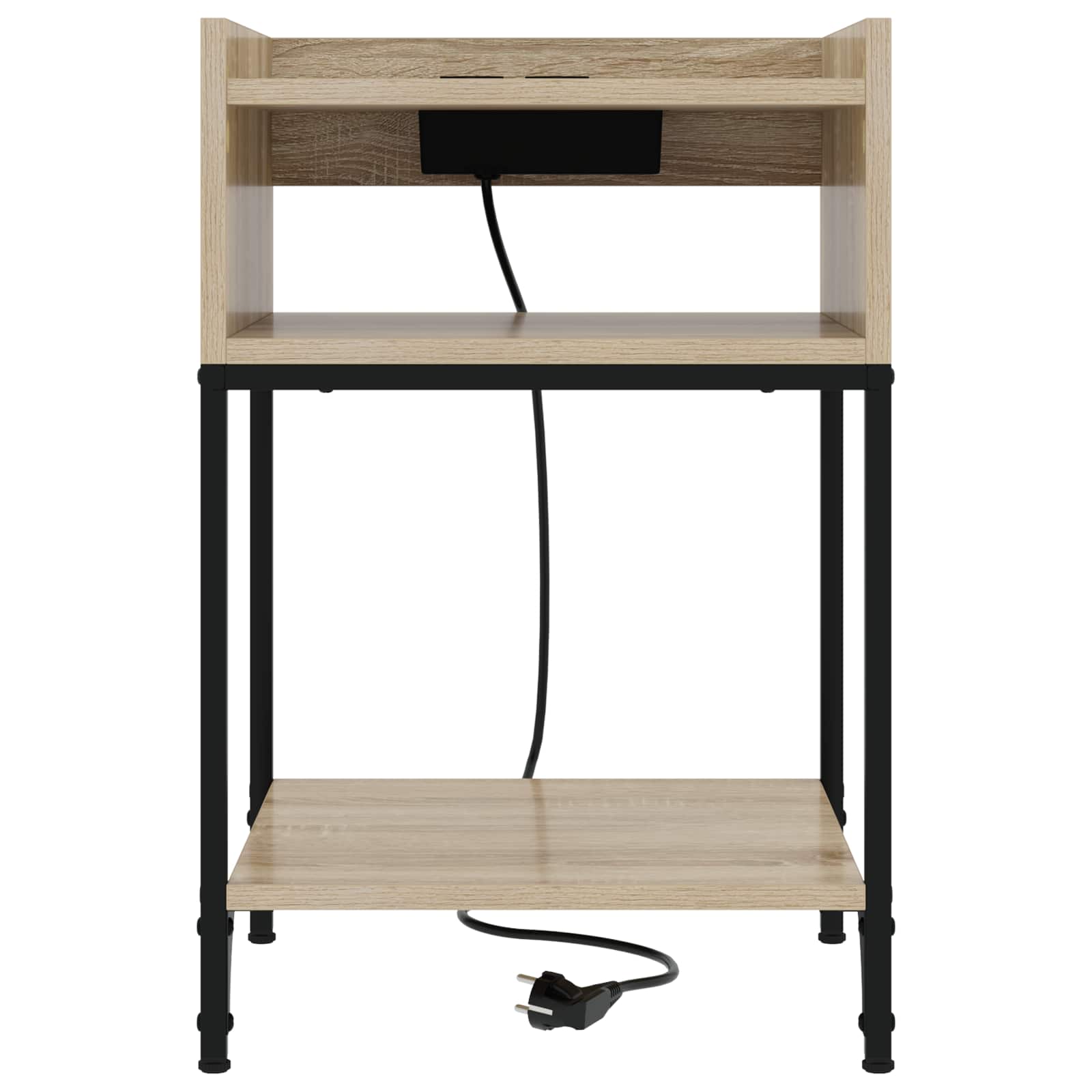 Nachtkastje 2 pcs Sonoma Eiken 40 x 40 x 61 cm Bewerkt hout is nu te koop bij PeponiXL, paradijselijk wonen!