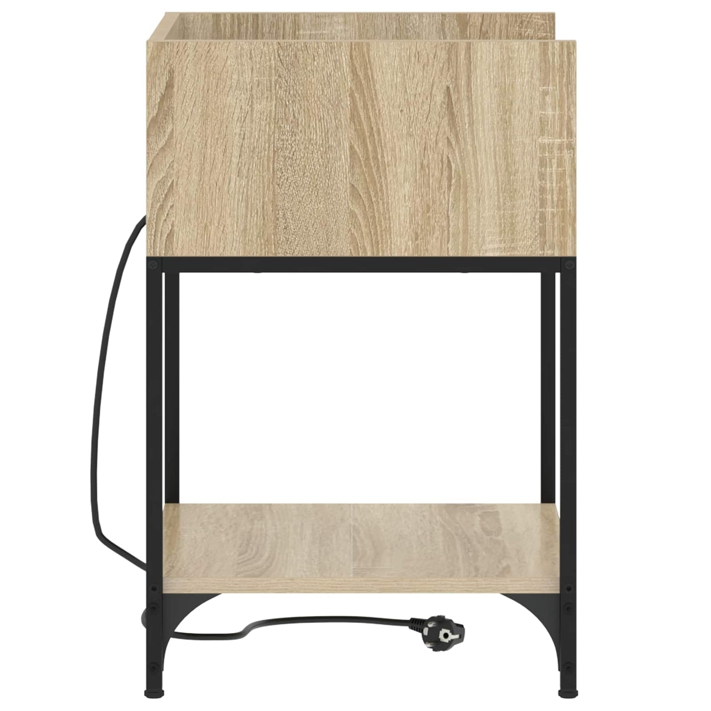 Nachtkastje 2 pcs Sonoma Eiken 40 x 40 x 61 cm Bewerkt hout is nu te koop bij PeponiXL, paradijselijk wonen!