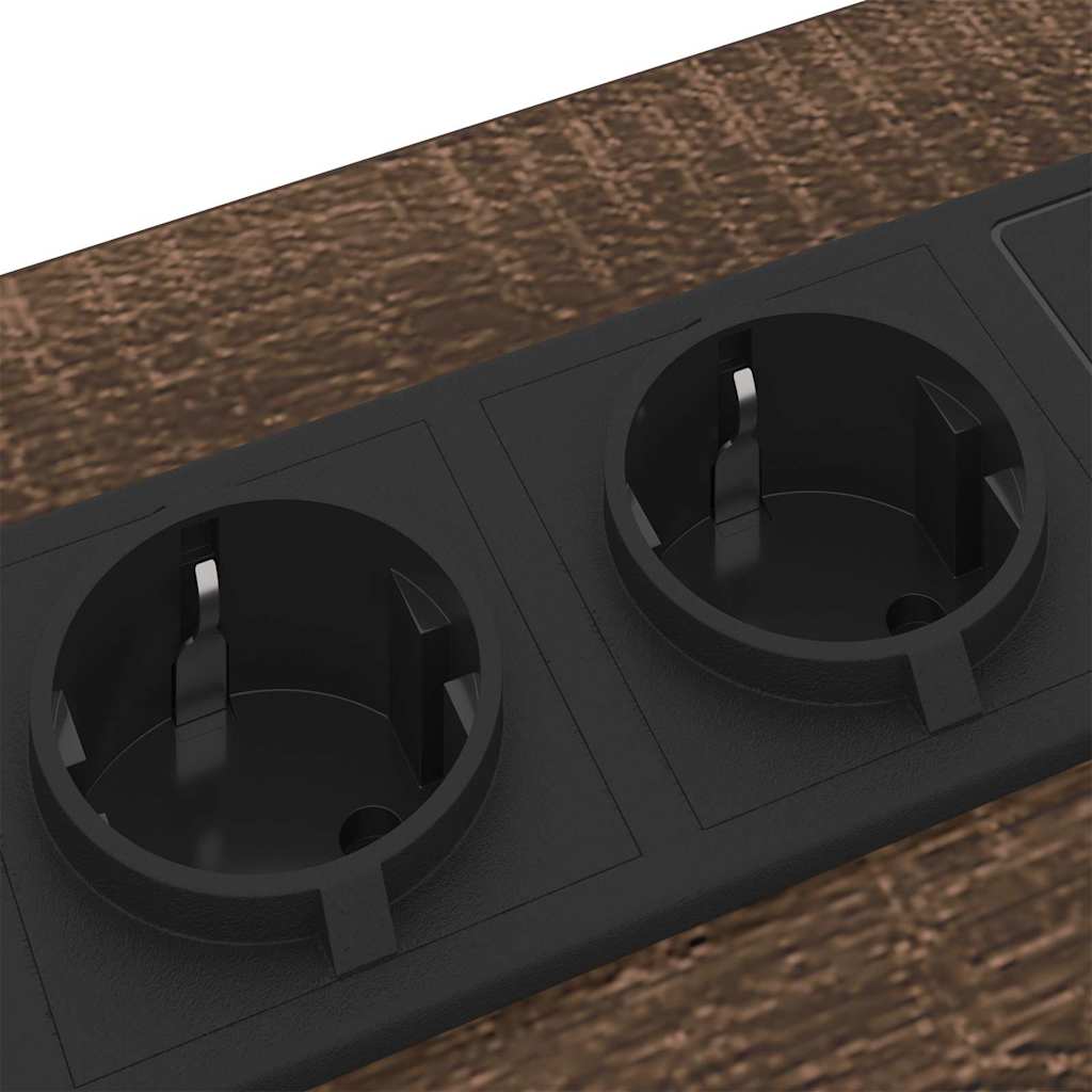 Nachtkastje met lade Bruin Eiken 42 x 41 x 61 cm Bewerkt hout is nu te koop bij PeponiXL, paradijselijk wonen!