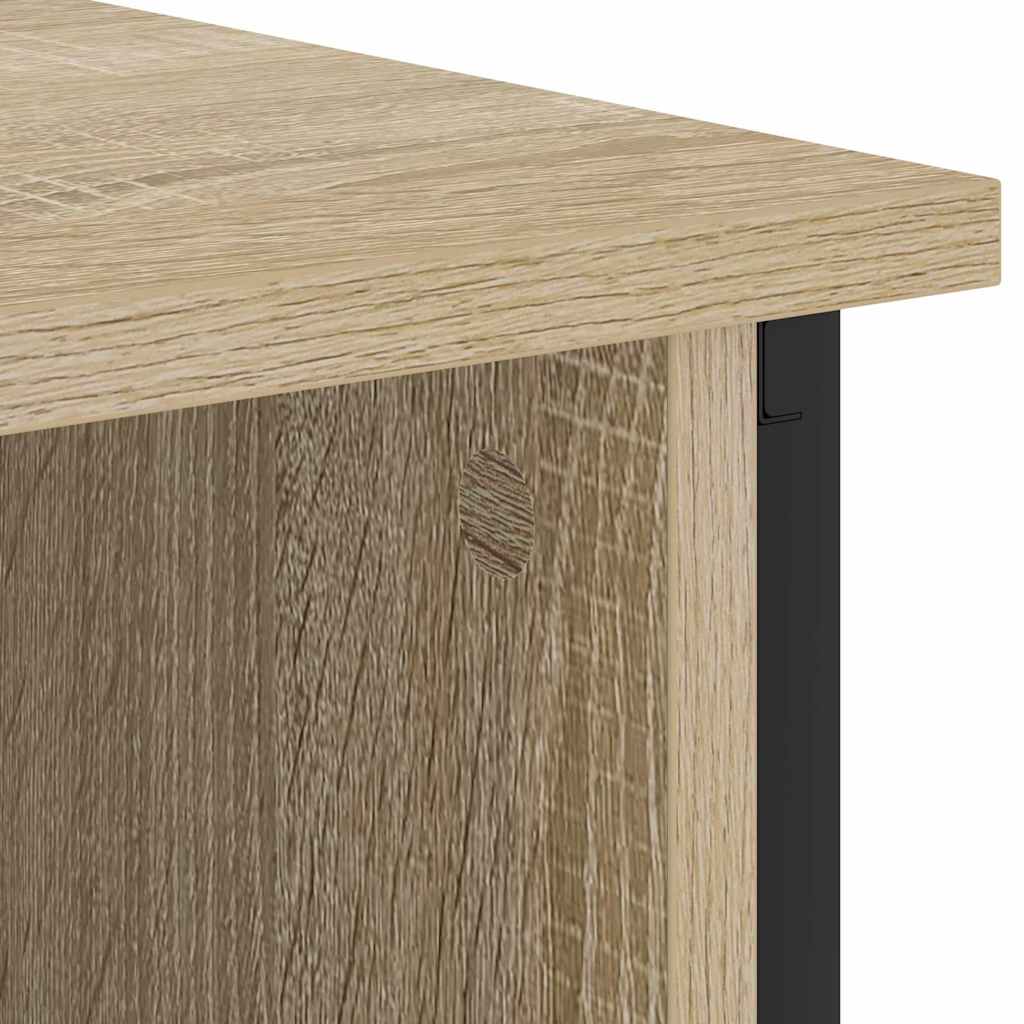 Nachtkastje Sonoma Eiken 55 x 31 x 76 cm Bewerkt hout is nu te koop bij PeponiXL, paradijselijk wonen!